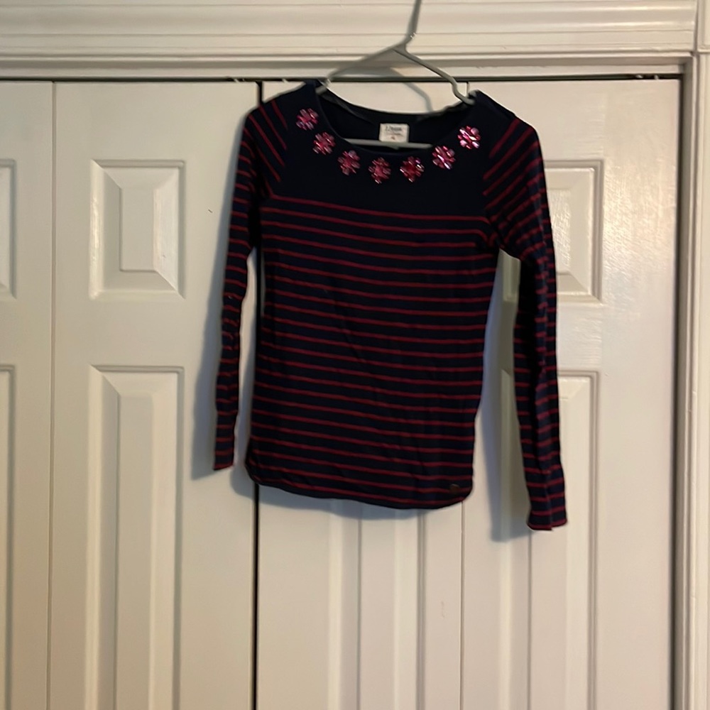 J Jeans by Jasper Conran, girls top in 13-14y with rhinestones, pink and navy.